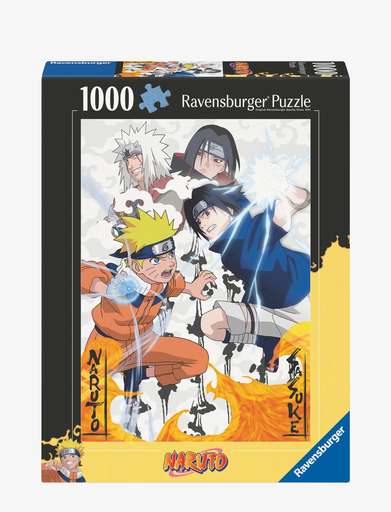 Ravensburger Naruto Vs Sasuke 1000P, One Size, Multi/patterned, Puslespil > Klassiske Puslespil, Børn