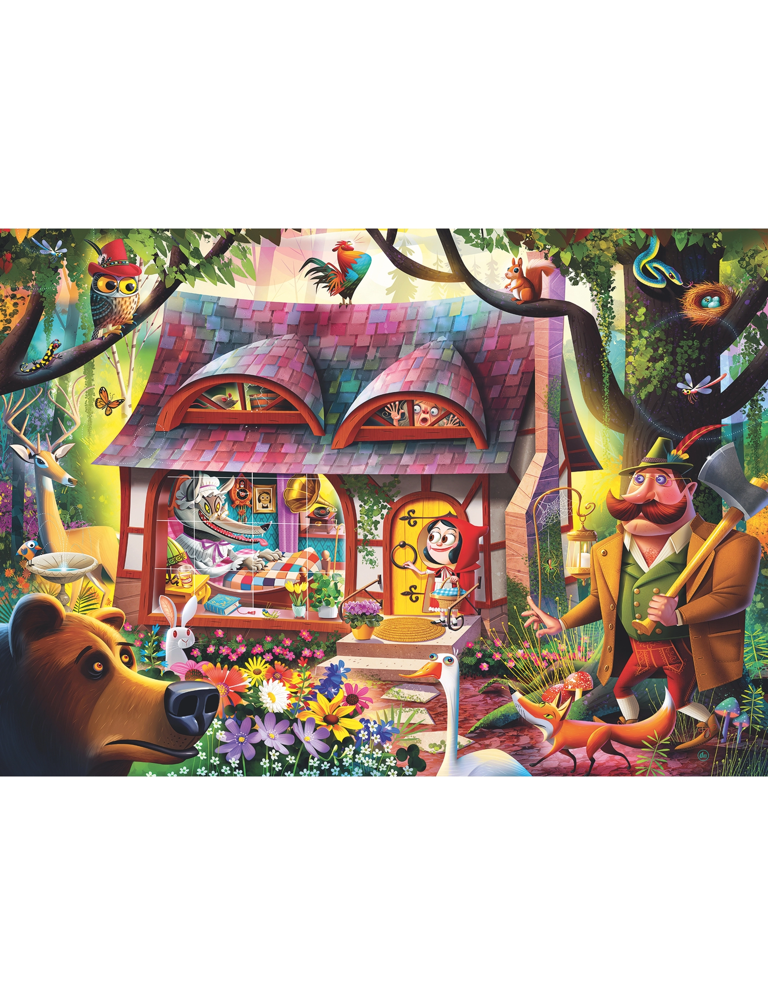 Ravensburger - Come In Red Riding Hood 1000p - klassiska pussel - multi coloured - 1