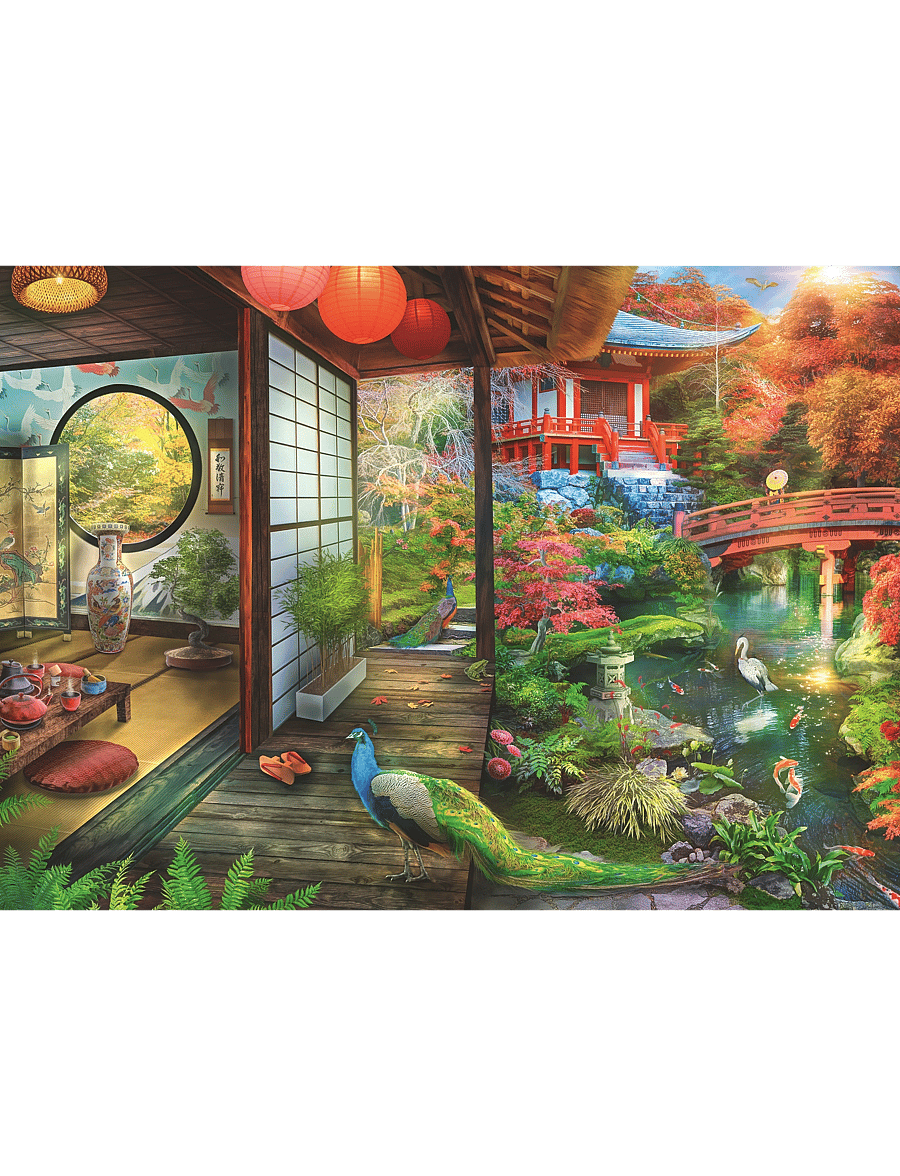 Ravensburger - Japanese Garden Teahouse Kyoto 1000p - klassísk púsl - multi coloured - 1