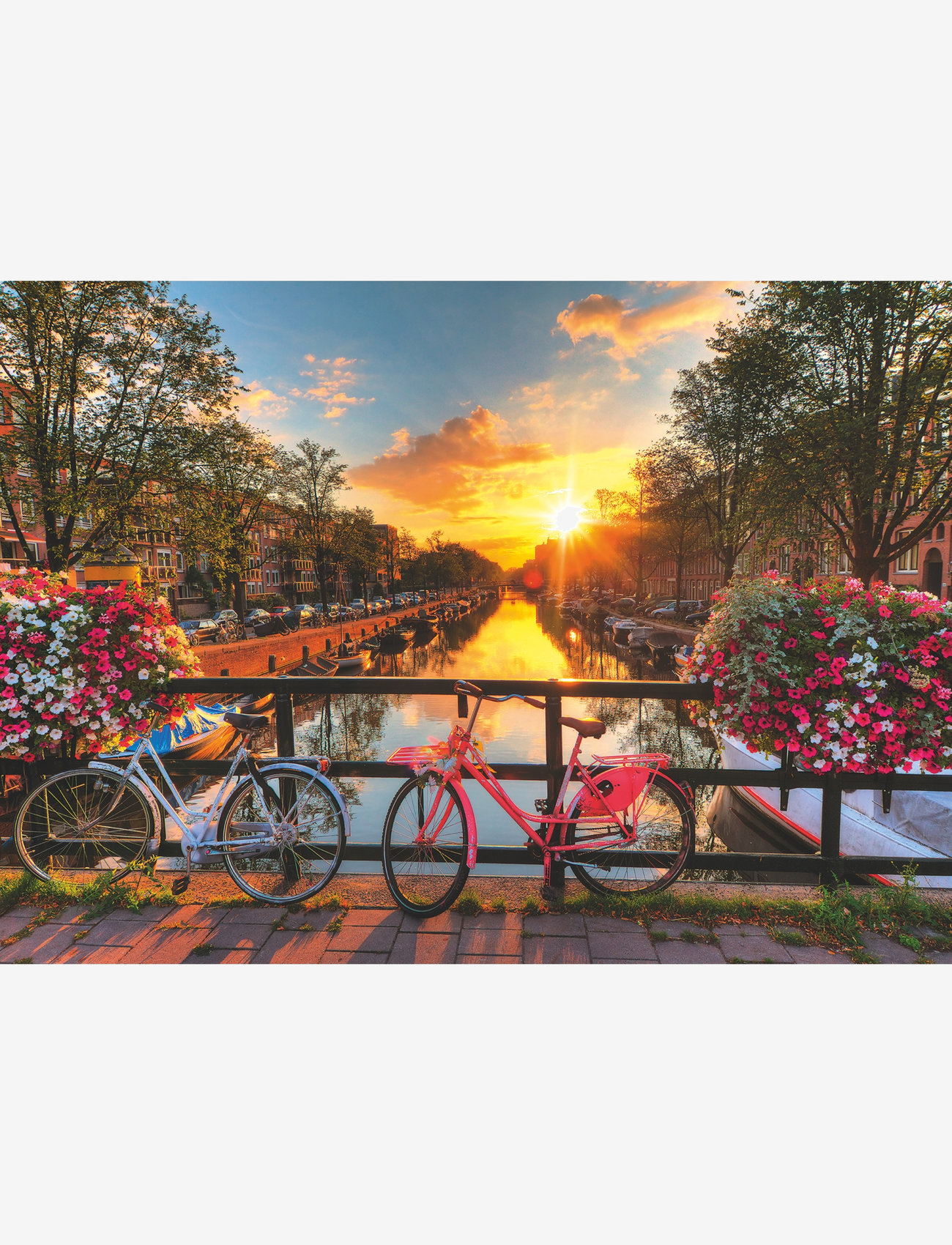 Ravensburger - Bicycles In Amsterdam 1000p - klassiske puslespil - multi coloured - 1