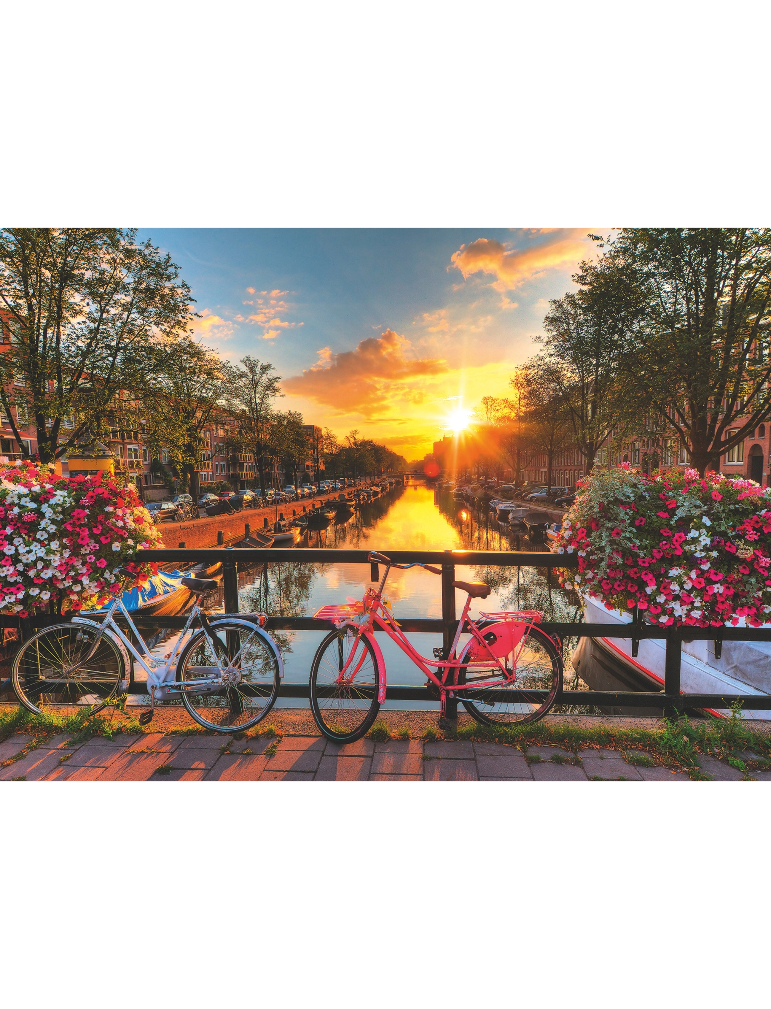 Ravensburger - Bicycles In Amsterdam 1000p - klassísk púsl - multi coloured - 1