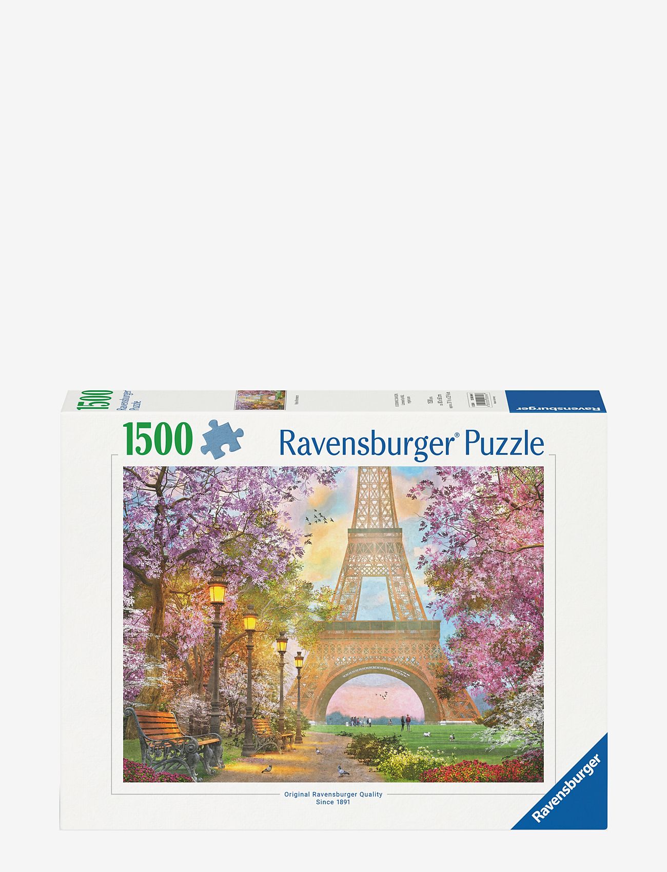 Ravensburger - Romantiske Paris 1500p - klassiske puslespill - multi coloured - 0