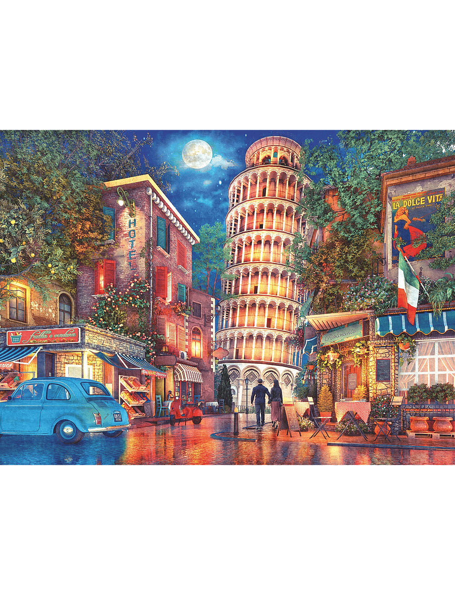 Ravensburger - Gatene i Pisa 500p - klassiske puslespill - multi coloured - 1