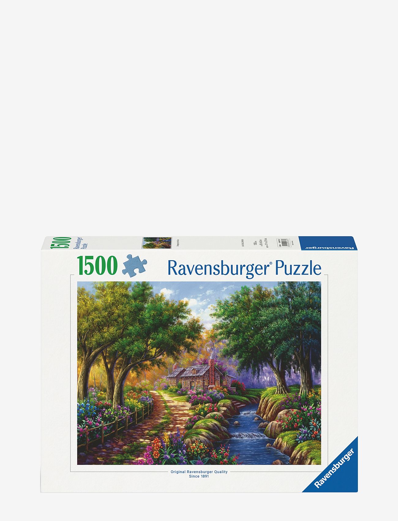 Ravensburger - Cottage by the River 1500p - klassiske puslespil - multi coloured - 0