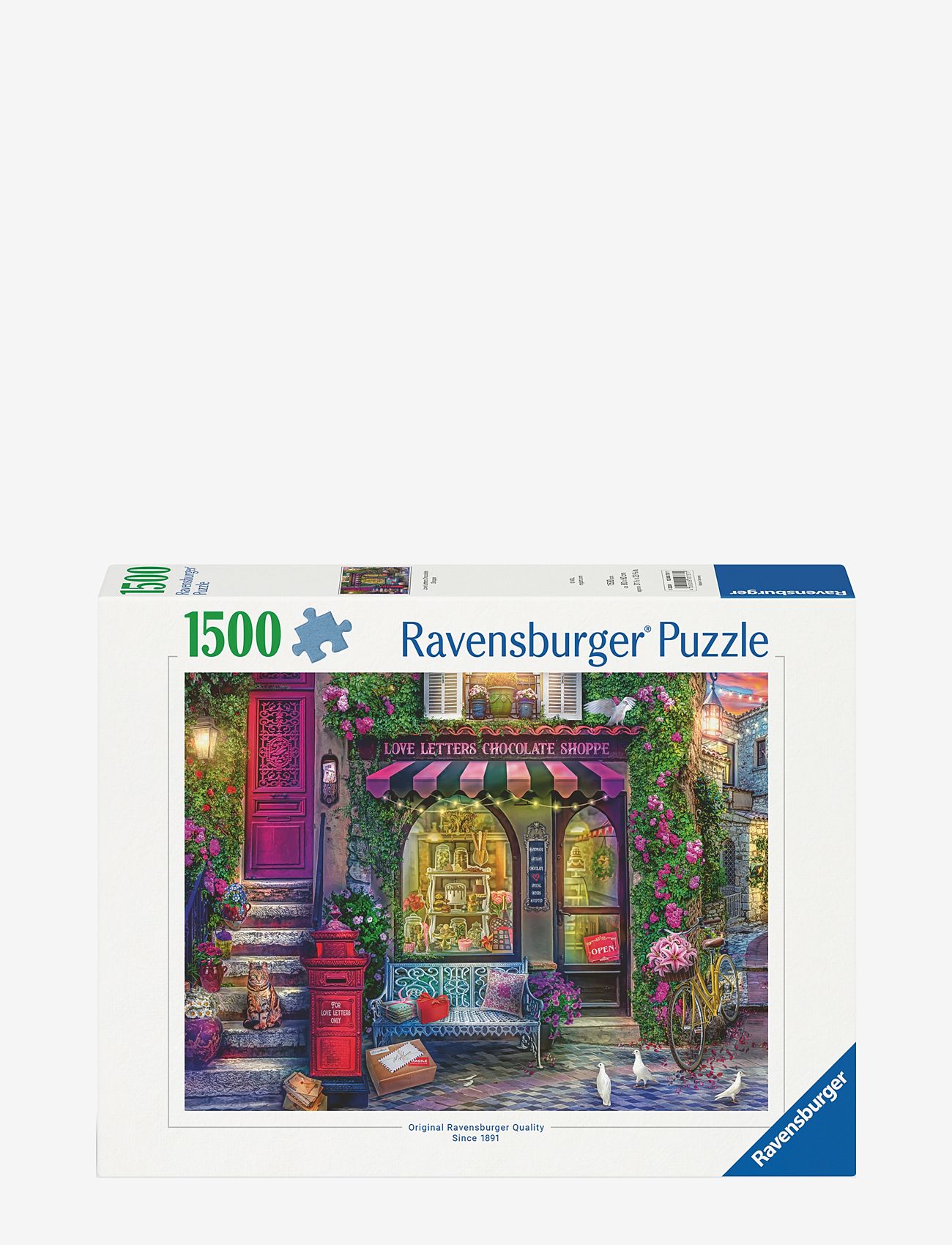 Ravensburger - Love Letters Chocolate Shop 1500p - klassiske puslespil - multi coloured - 0