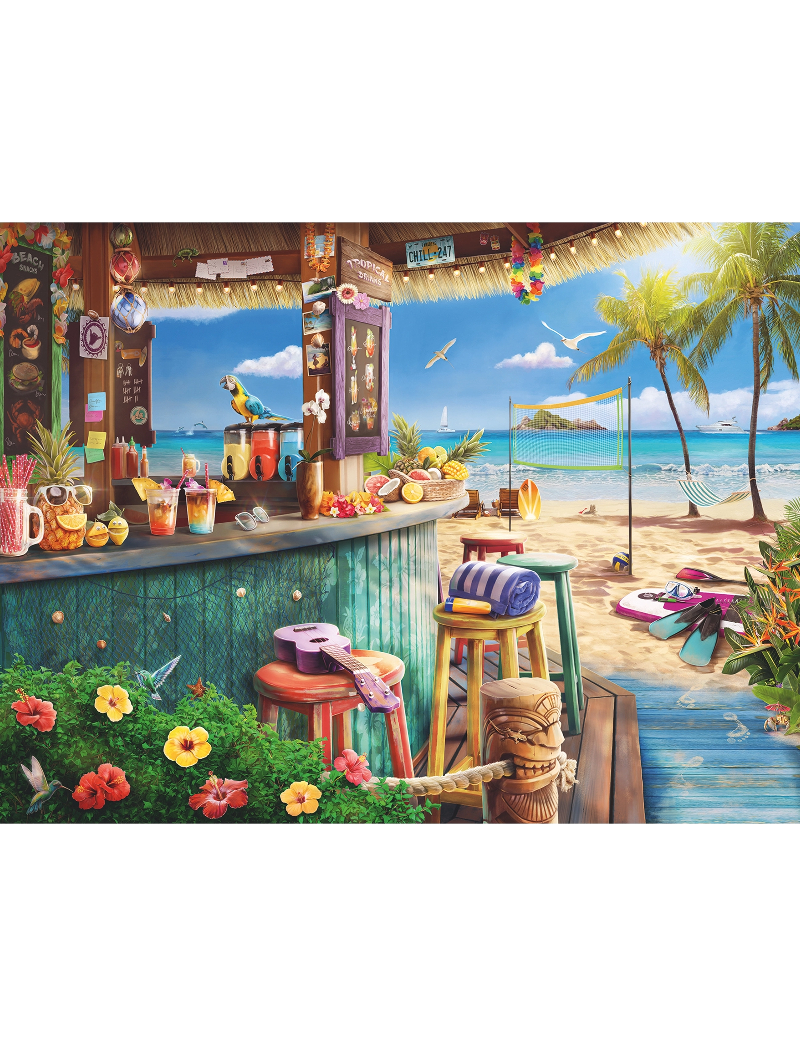 Ravensburger - Beach Bar Breezes 1500p - klassiset palapelit - multi coloured - 1