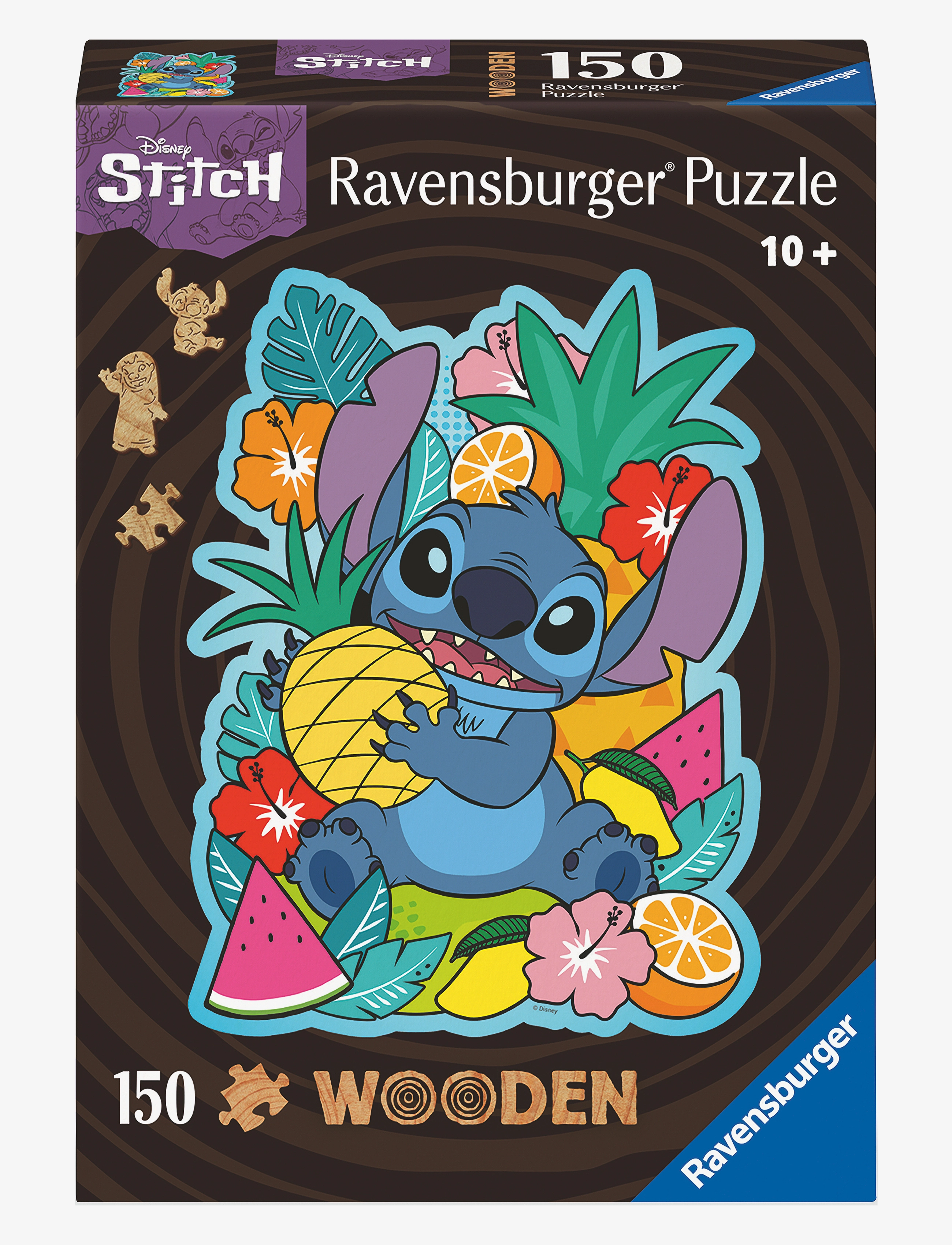 Ravensburger Wooden Disney Stitch 150P, One Size, Multi/patterned, Puslespil > Klassiske Puslespil, Børn