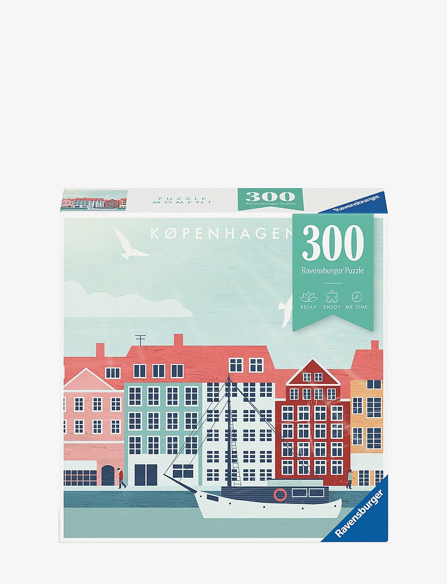 Ravensburger - City Kopenhagen 300p - klassísk púsl - multi coloured - 0