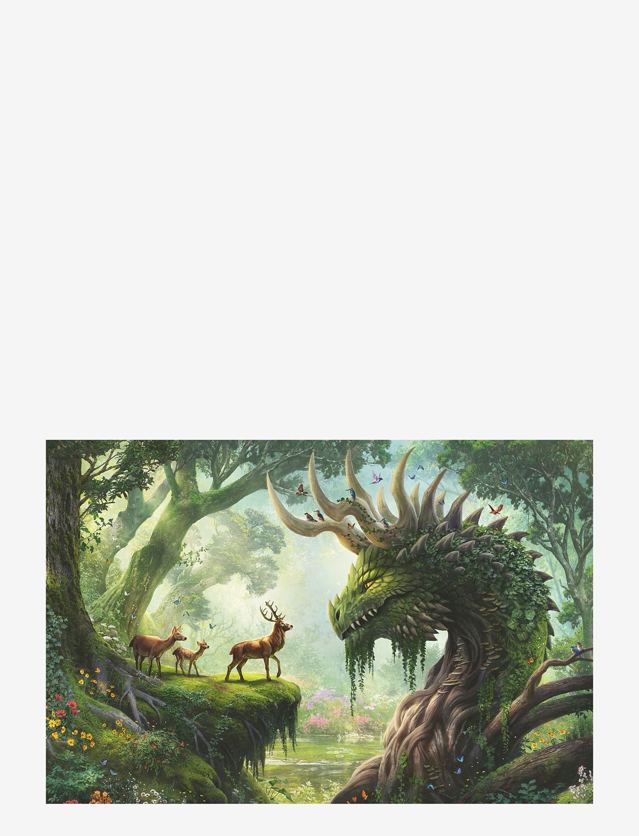 Ravensburger - The Forest Dragon awakes 3000p - klassiske puslespill - multi coloured - 1