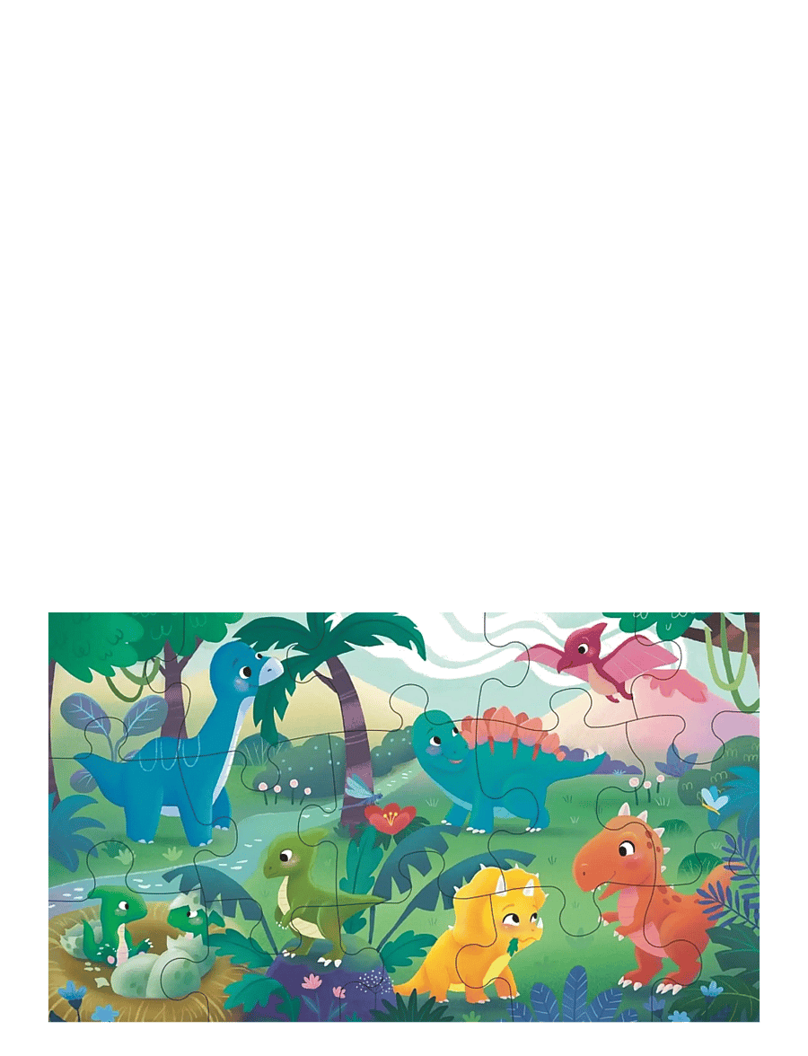 Ravensburger - Baby Dinosaur Friends 15p - klassiska pussel - multi coloured - 1