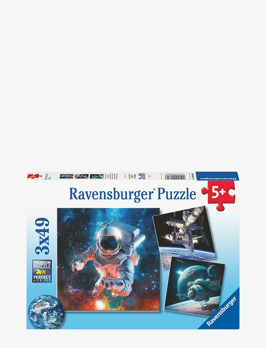Ravensburger - Space Adventure 3x49p - klassísk púsl - multi coloured - 0