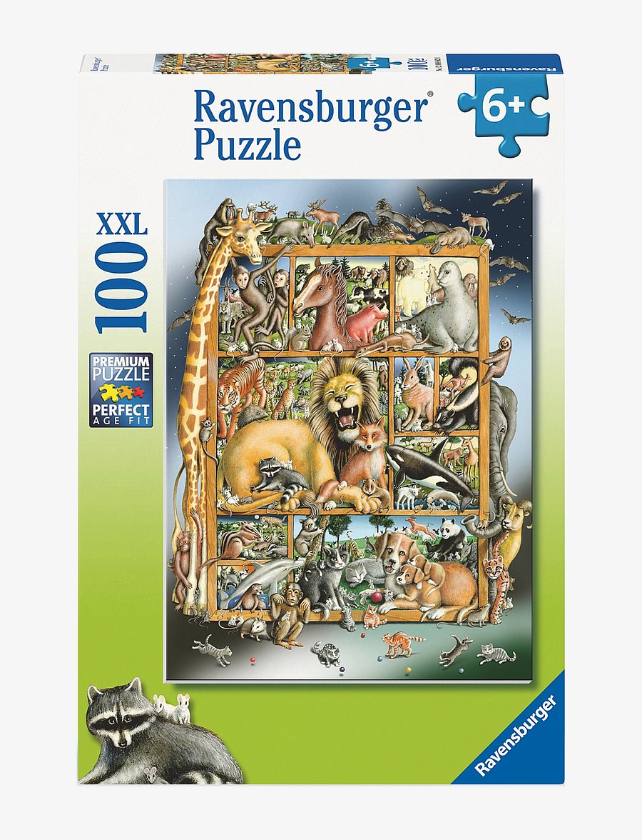 Ravensburger - Animals On The Shelf 100p - klassiske puslespil - multi coloured - 0