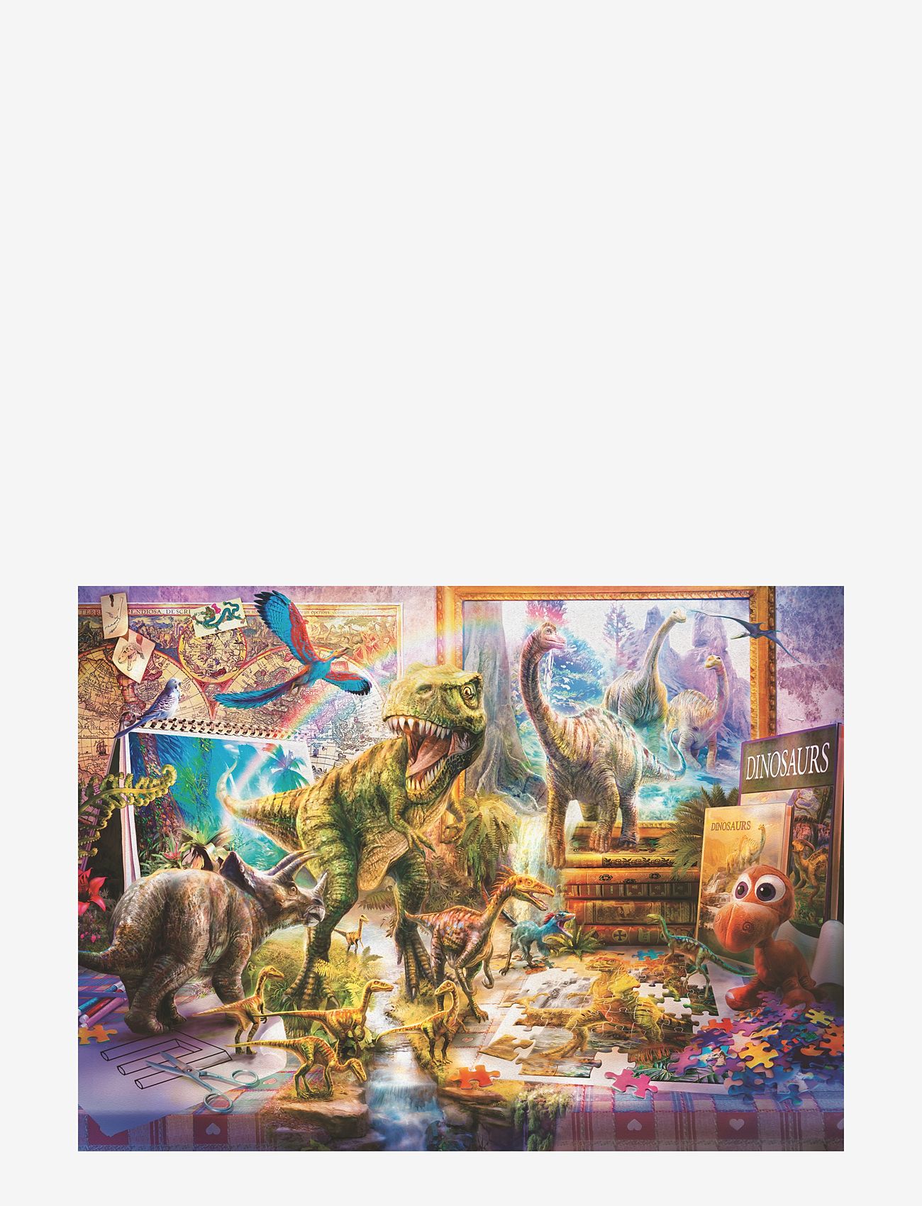 Ravensburger - Dino Toys Come To Life 100p XXL - klassiske puslespil - multi coloured - 1