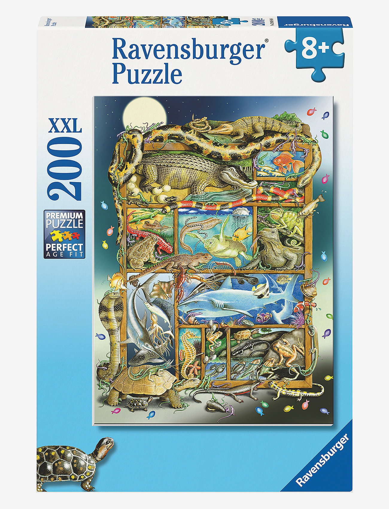 Ravensburger - Fish And Reptile Menagerie 200p - classic puzzles - multi coloured - 0