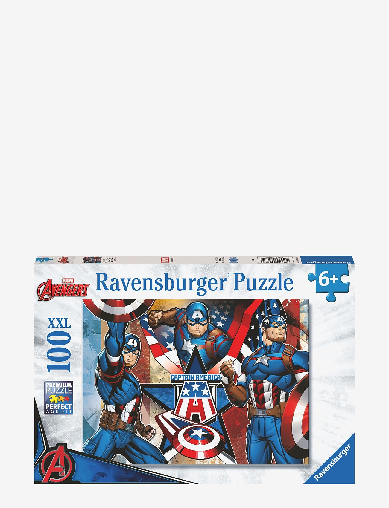 Ravensburger - Marvel Captain America 100p - klassiske puslespil - multi coloured - 0