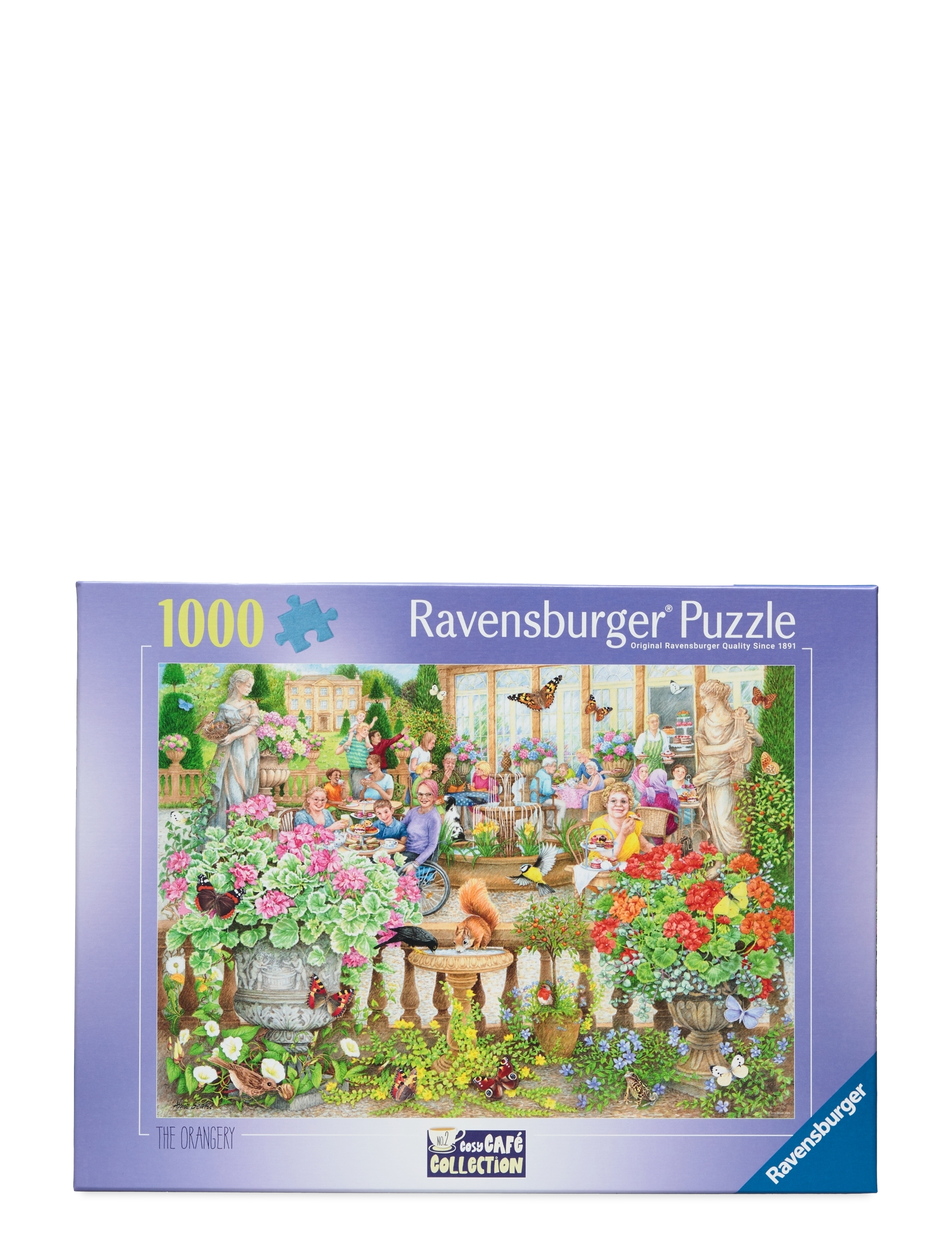 Ravensburger Cosy Café Secret Garden 1000P, One Size, Multi/patterned, Puslespil > Klassiske Puslespil, Børn