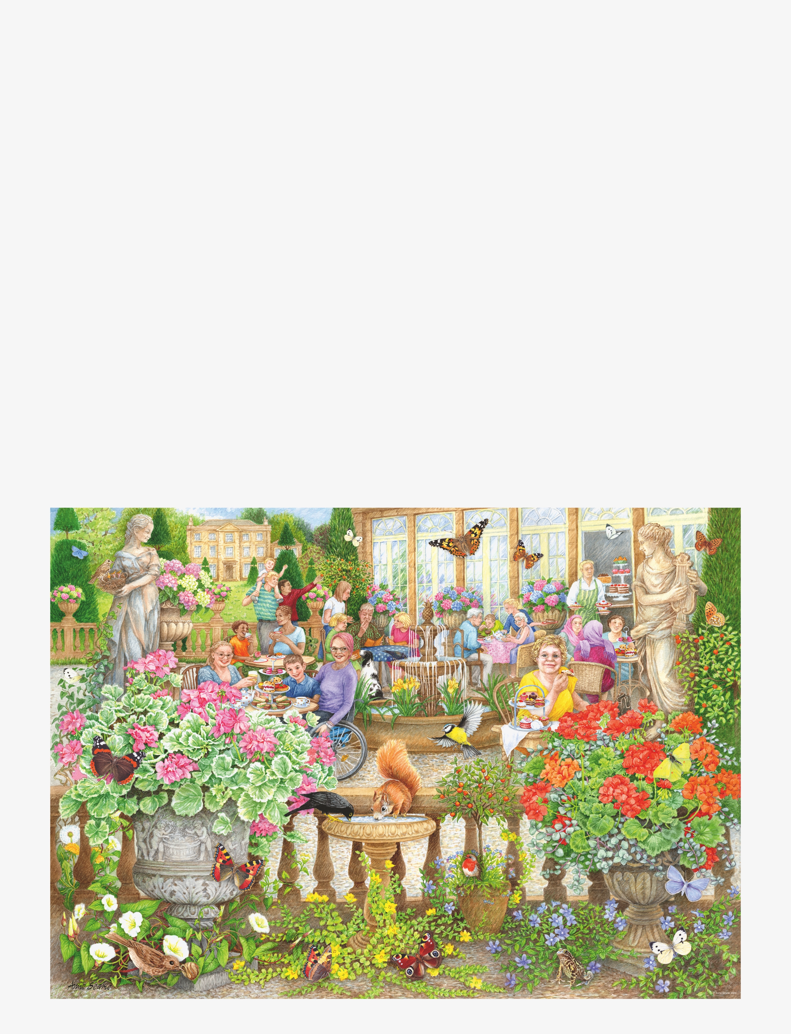 Ravensburger - Cosy Café Secret Garden 1000p - klassiske puslespil - multi coloured - 1