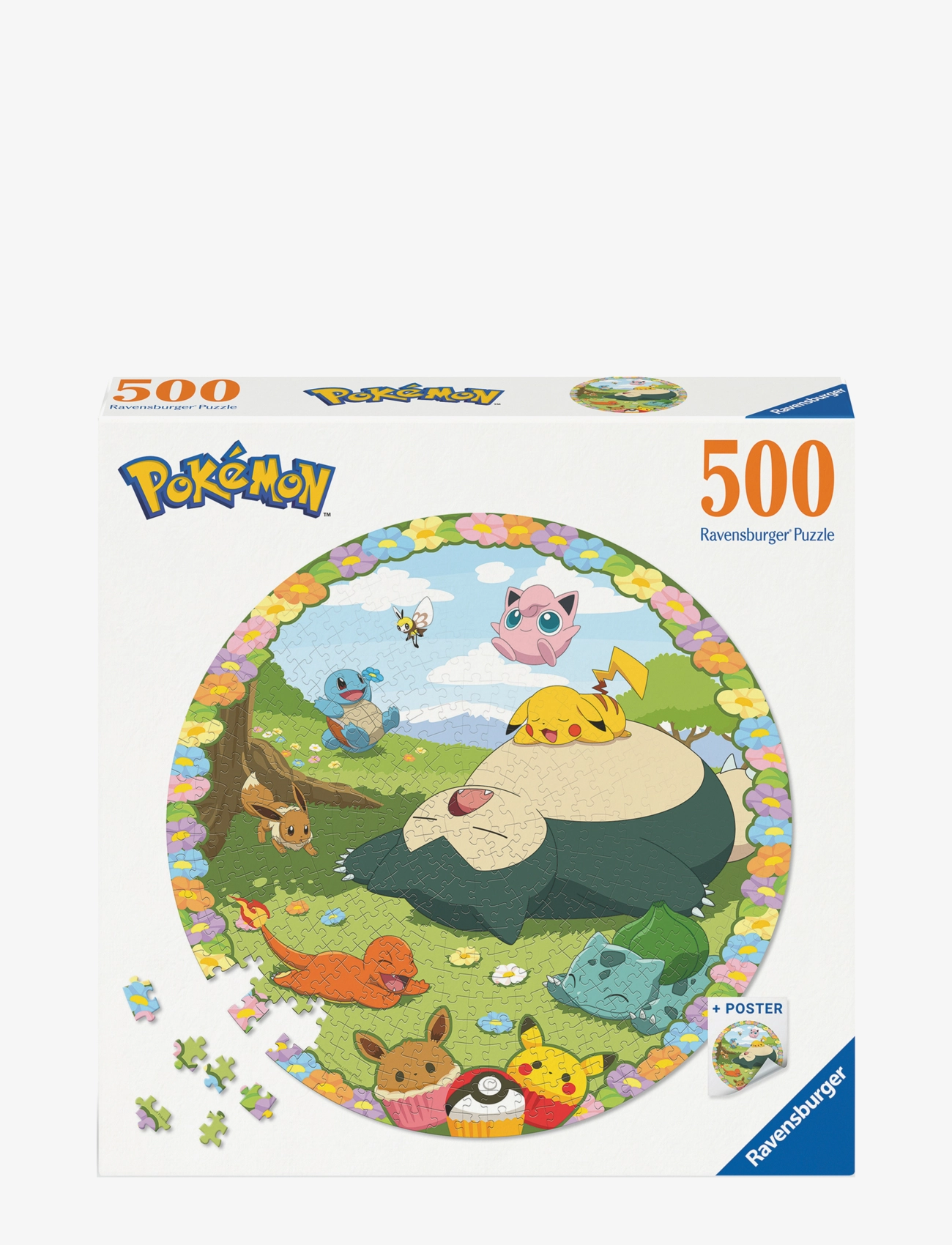 Ravensburger Blooming Pokémon 500P, One Size, Multi/patterned, Puslespil > Klassiske Puslespil, Børn
