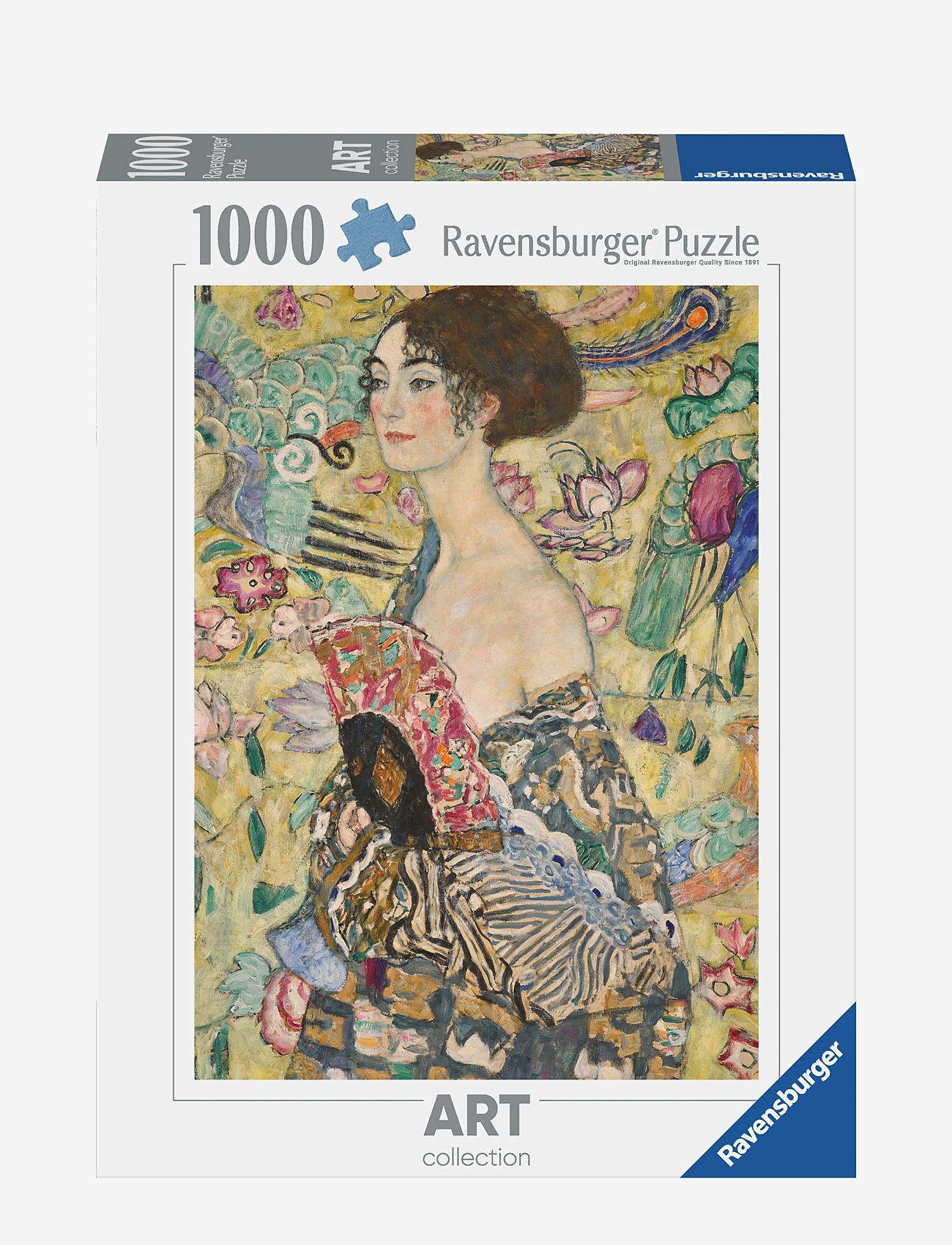 Ravensburger - Lady With A Fan 1000p - klassiska pussel - multi coloured - 0
