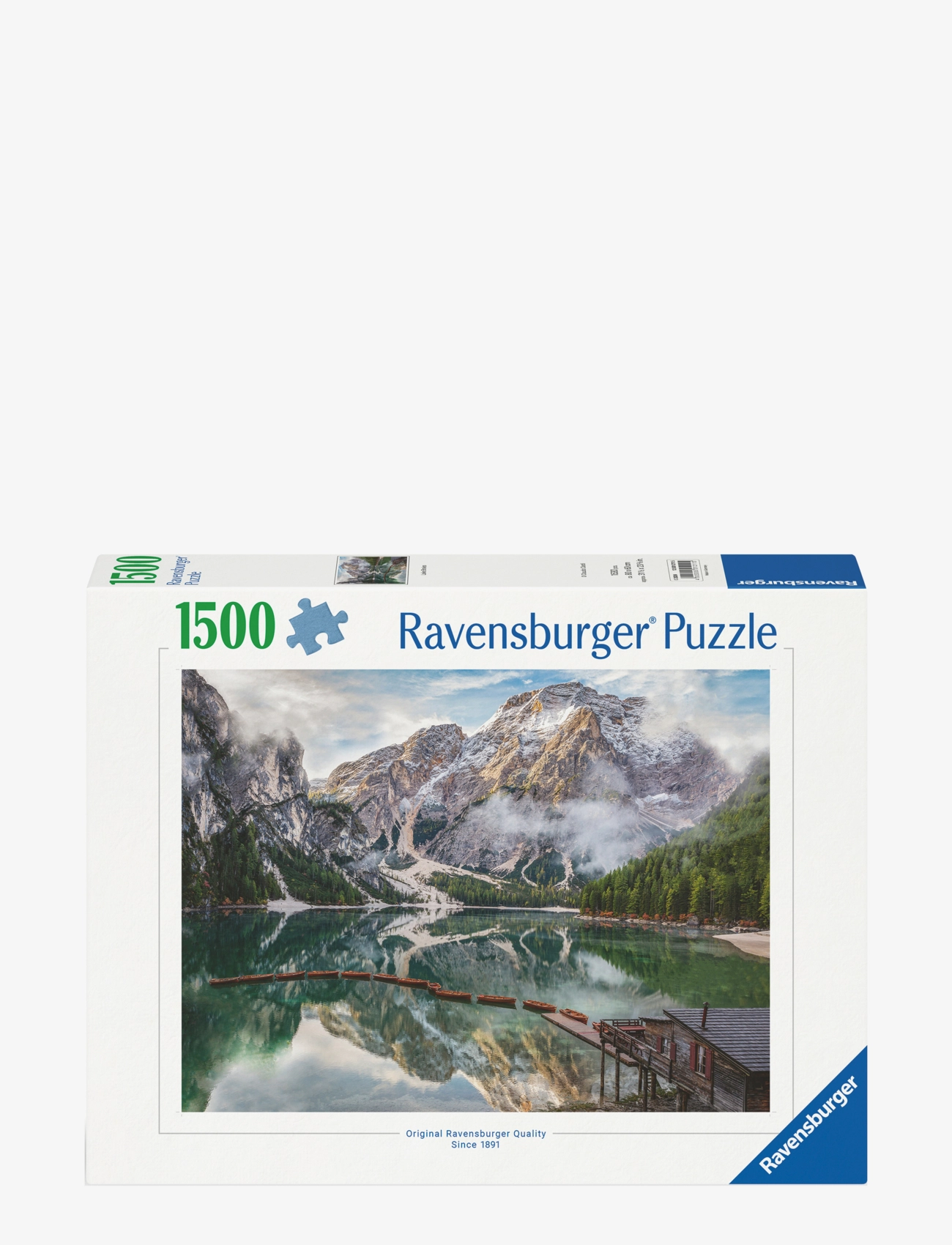 Ravensburger Lake Braies 1500P, Puslespil, Multi/mønstret, Str: ONE SIZE