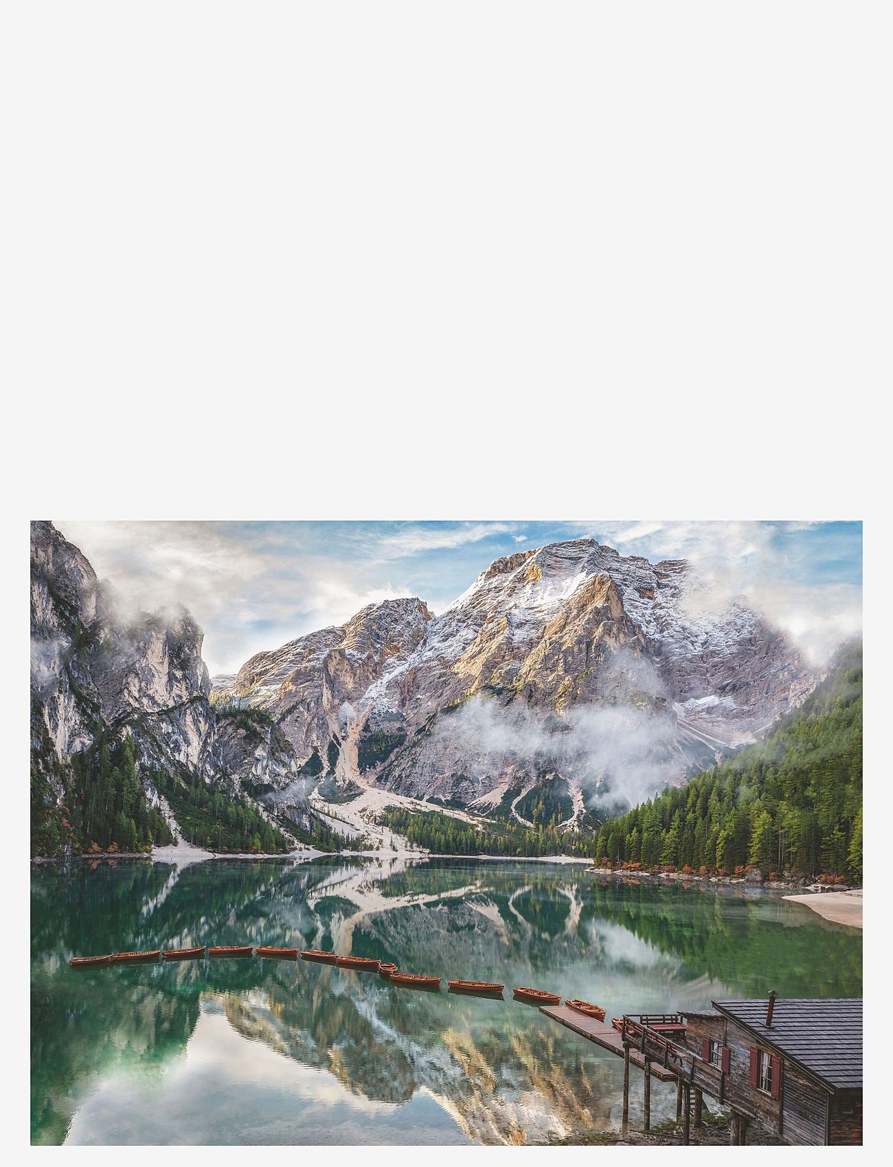 Ravensburger - Lake Braies 1500p - klassiske puslespil - multi coloured - 1