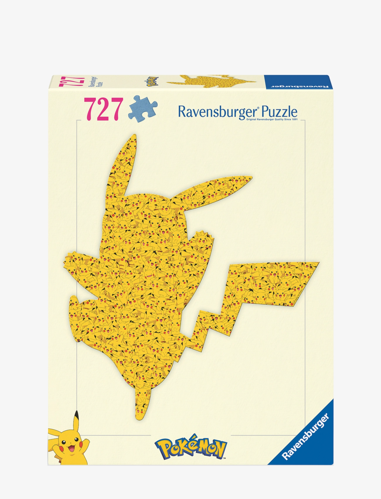 Ravensburger Pokémon Shaped Pikachu 727P, Børn, Classic Puslespil, Multi/mønstret, Str: ONE SIZE