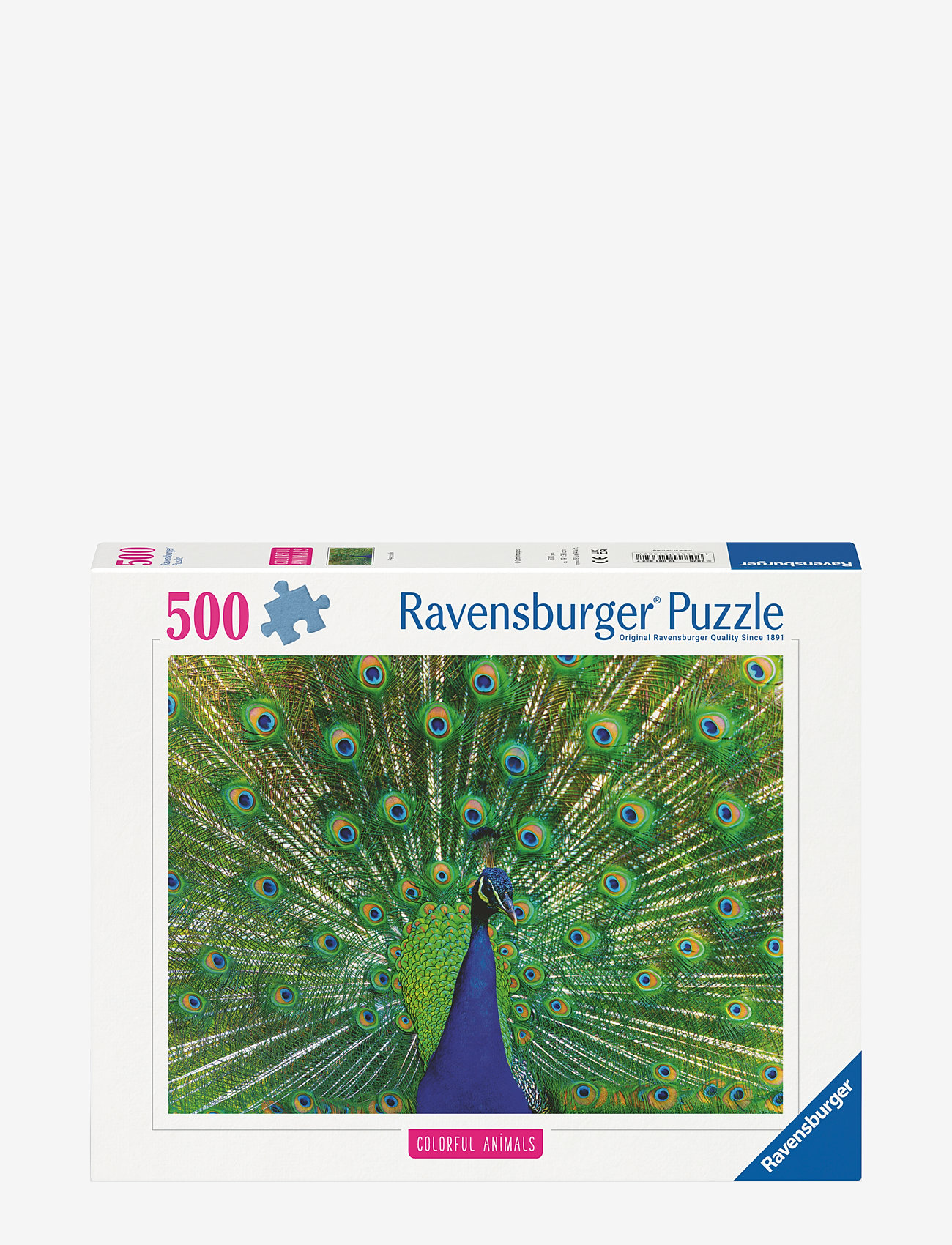 Ravensburger - Peacock 500p - klassiske puslespil - multi coloured - 1