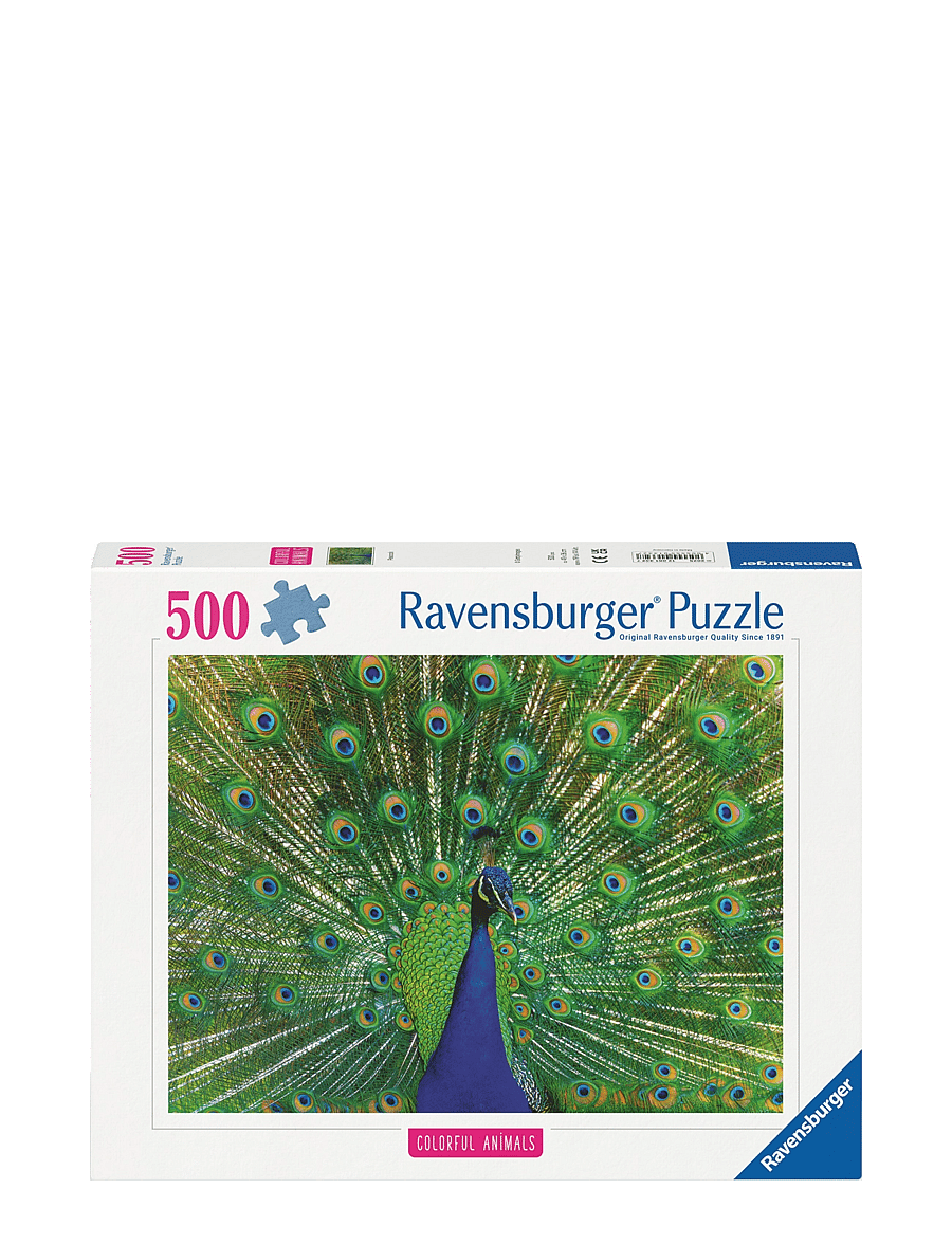 Ravensburger - Påfugl 500p - klassiske puslespill - multi coloured - 1