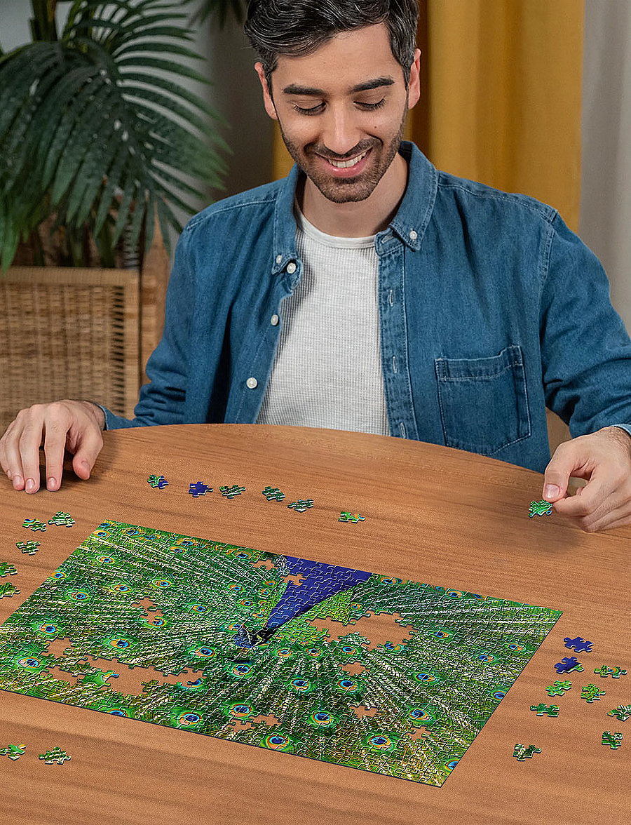 Ravensburger - Påfugl 500p - klassiske puslespill - multi coloured - 3