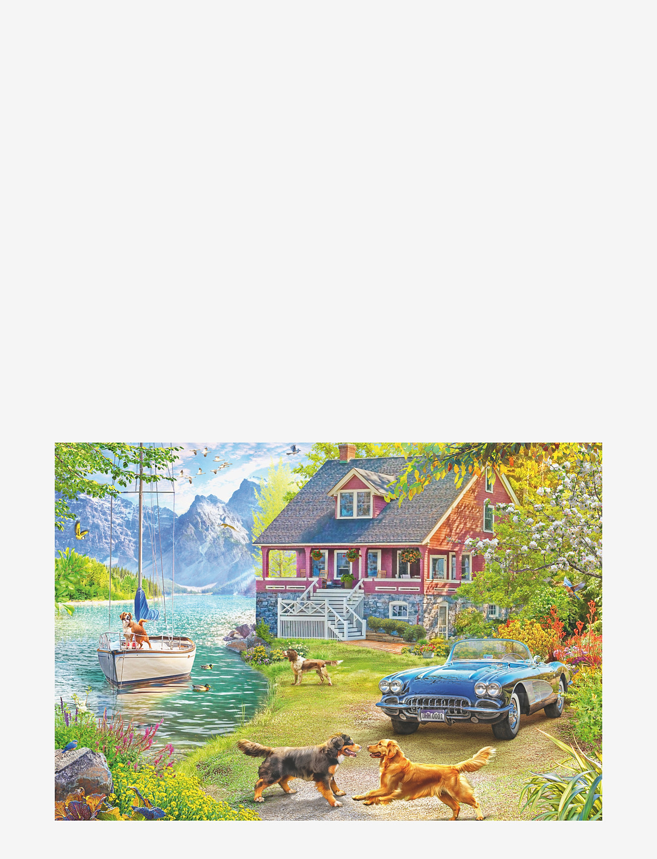 Ravensburger - Summer Lake House 200p Ad - klassiska pussel - multi coloured - 1