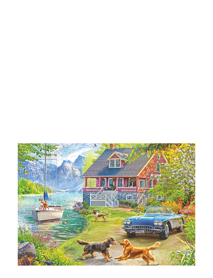 Ravensburger - Summer Lake House 200p Ad - klassísk púsl - multi coloured - 1