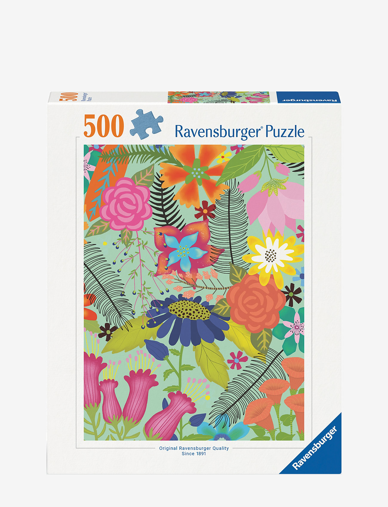 Ravensburger - Flower Jungle 500p - klassiske puslespil - multi coloured - 1