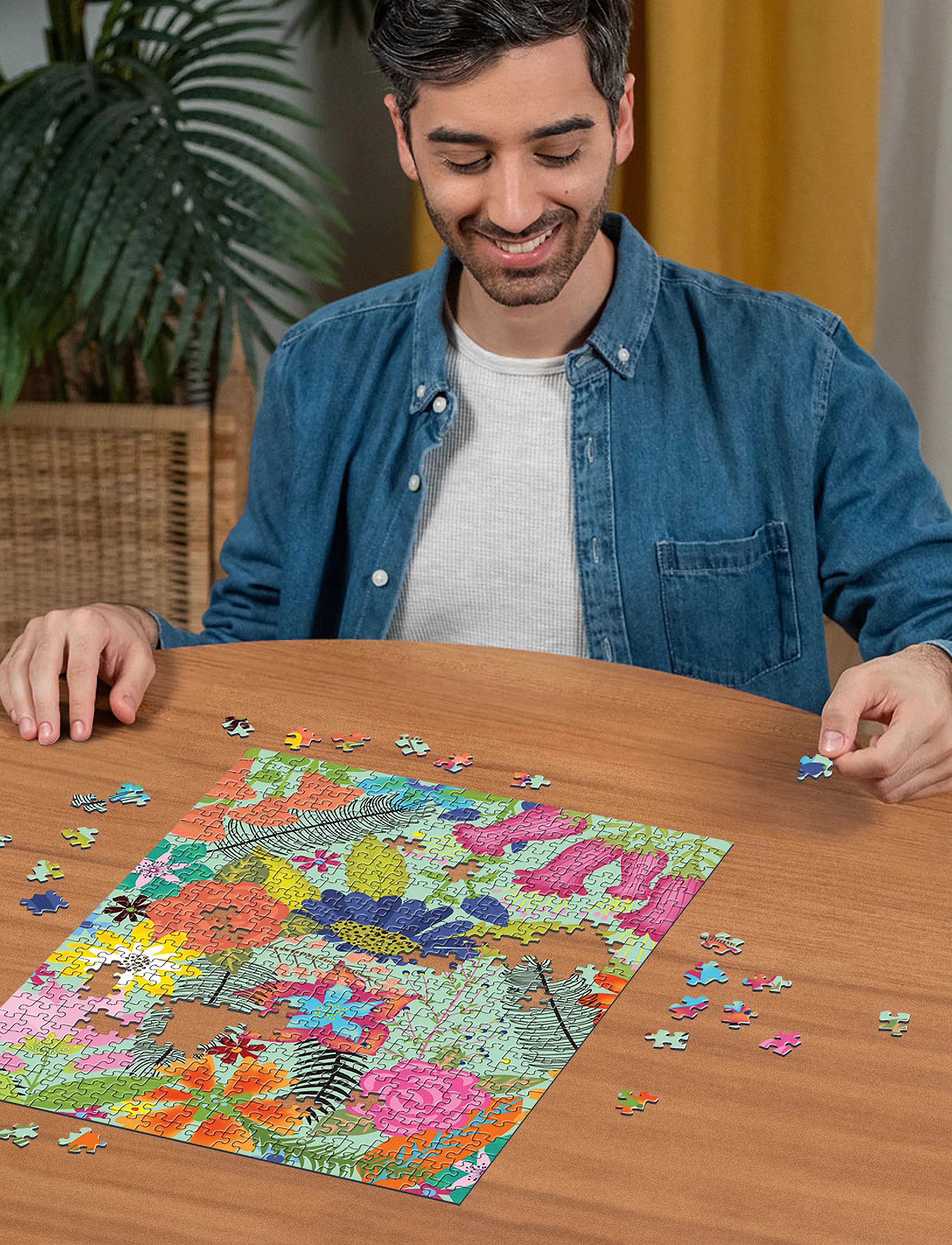 Ravensburger Flower Jungle 500P, Børn, Classic Puslespil, Multi/mønstret, Str: ONE SIZE