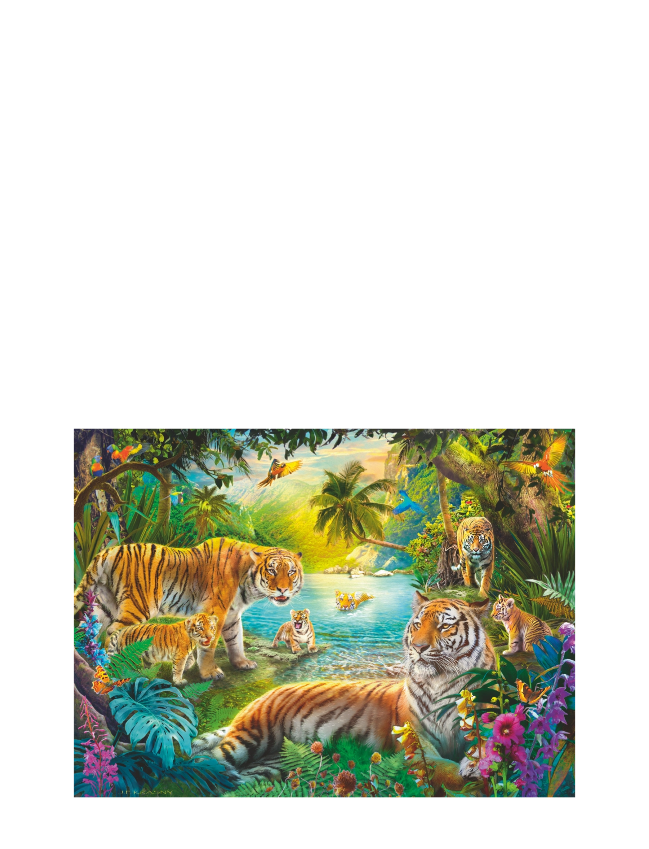 Ravensburger - Tiger Family In The Oasis 500p - pussel - multi coloured - 2