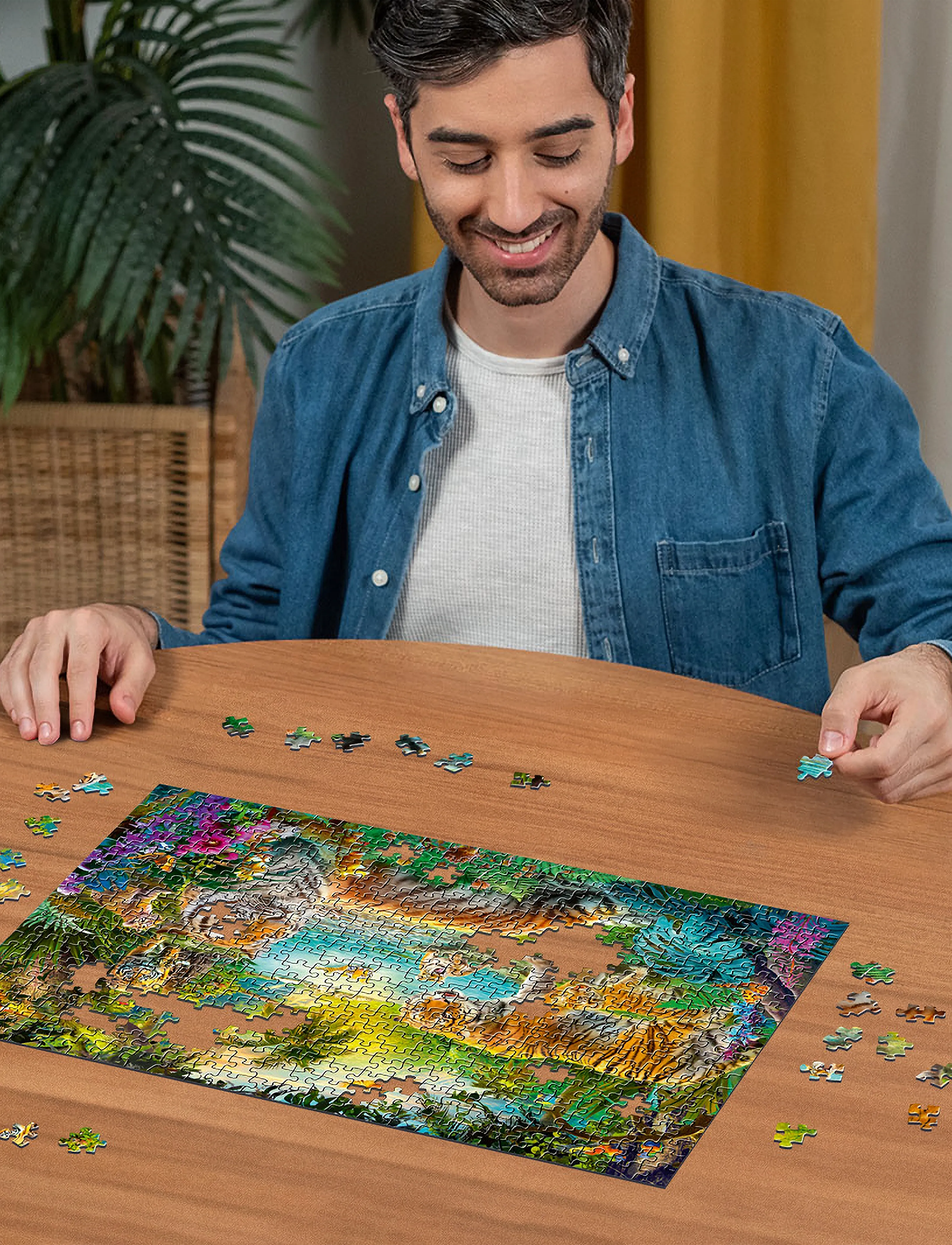 Ravensburger Tiger Family In The Oasis 500P, One Size, Multi/patterned, Puslespil > Klassiske Puslespil, Børn