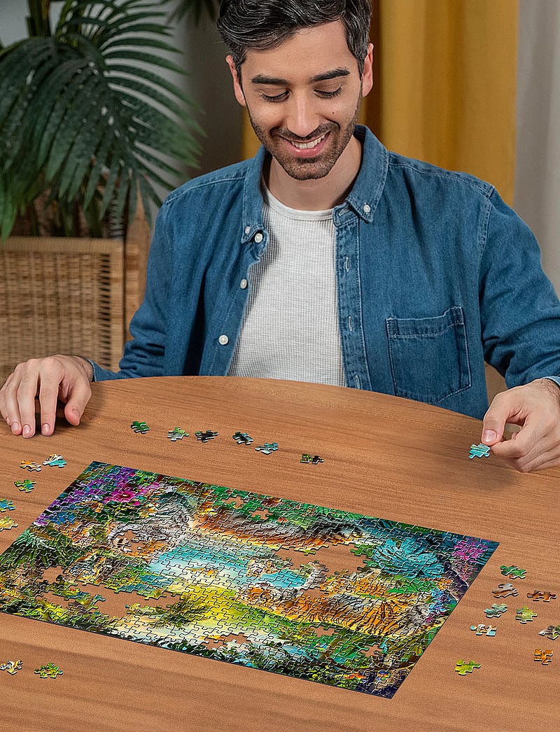 Ravensburger - Tiger Family In The Oasis 500p - klassísk púsl - multi coloured - 0