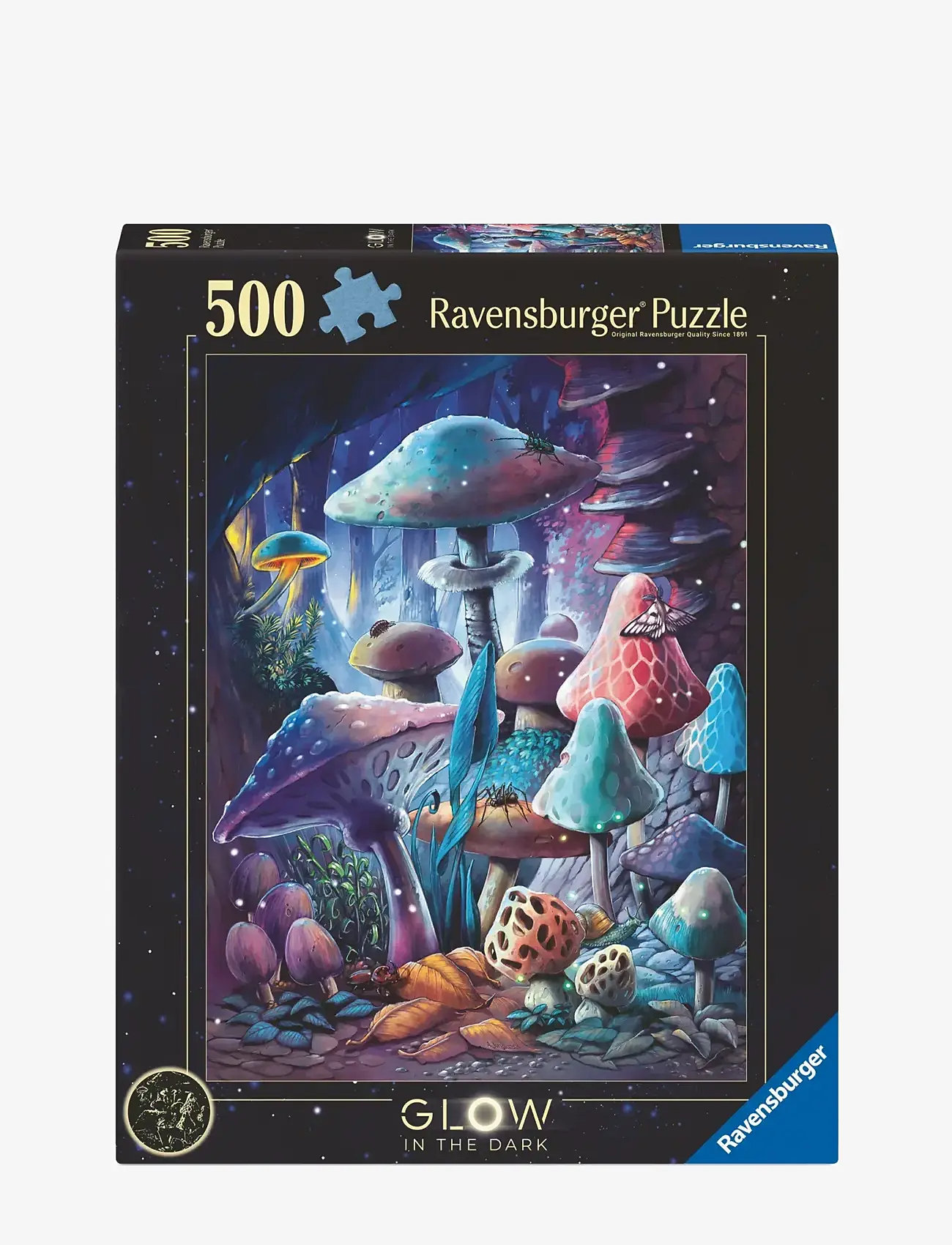 Ravensburger - Moonlight Mushrooms 500p glow - träpussel - multi coloured - 0