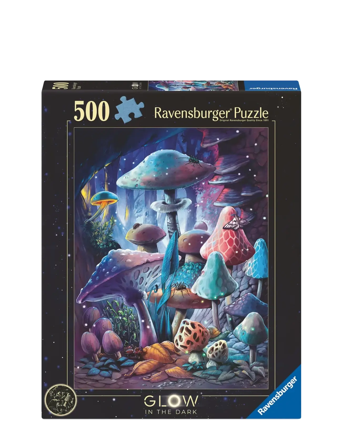 Ravensburger Moonlight Mushrooms 500p glow - 4 for 3 - MULTI COLOURED / multi