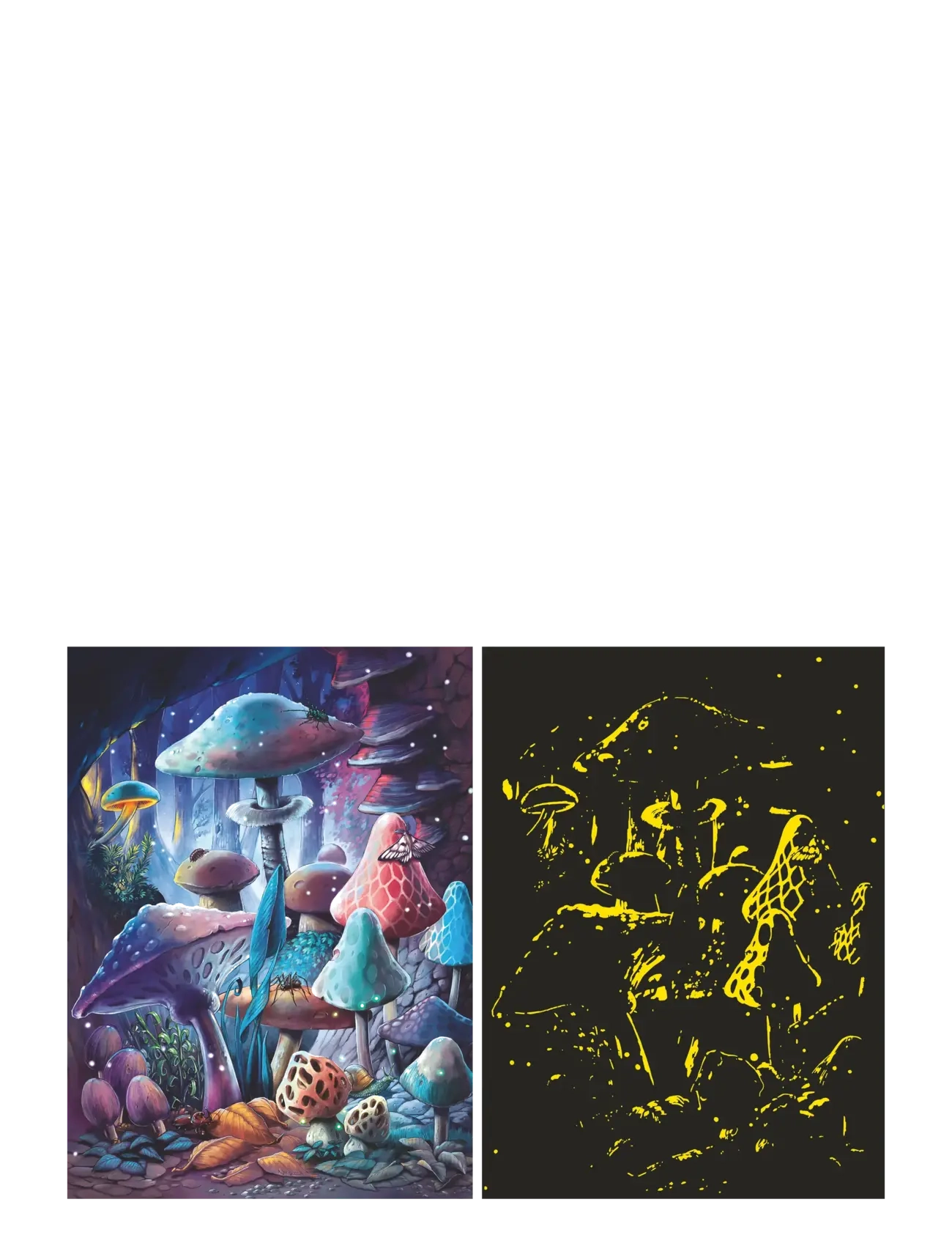 Ravensburger - Moonlight Mushrooms 500p glow - puiset palapelit - multi coloured - 1