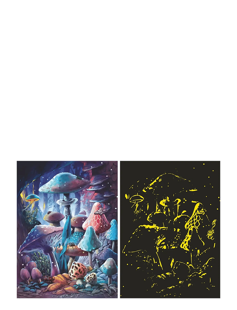 Ravensburger - Moonlight Mushrooms 500p glow - trépúsl - multi coloured - 1
