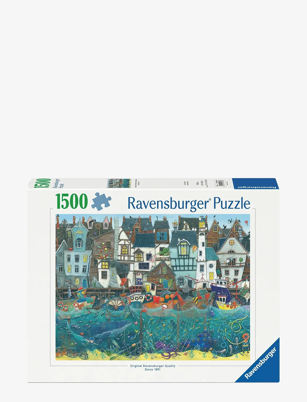 Ravensburger - Underverkenes havn 1500p - puslespill i tre - multi coloured - 0