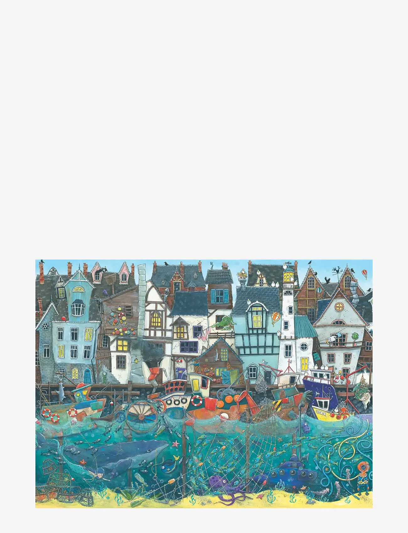Ravensburger - Underverkenes havn 1500p - puslespill i tre - multi coloured - 1