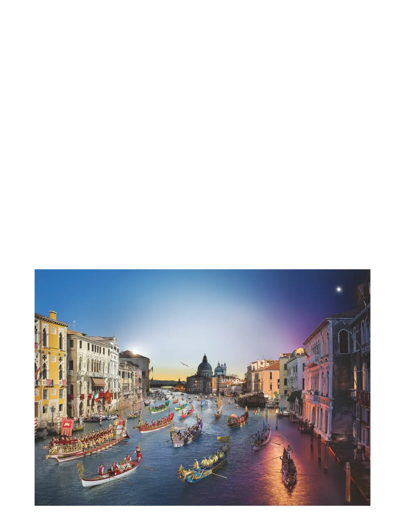 Ravensburger - Venice Day to Night 1000p - klassísk púsl - multi coloured - 1