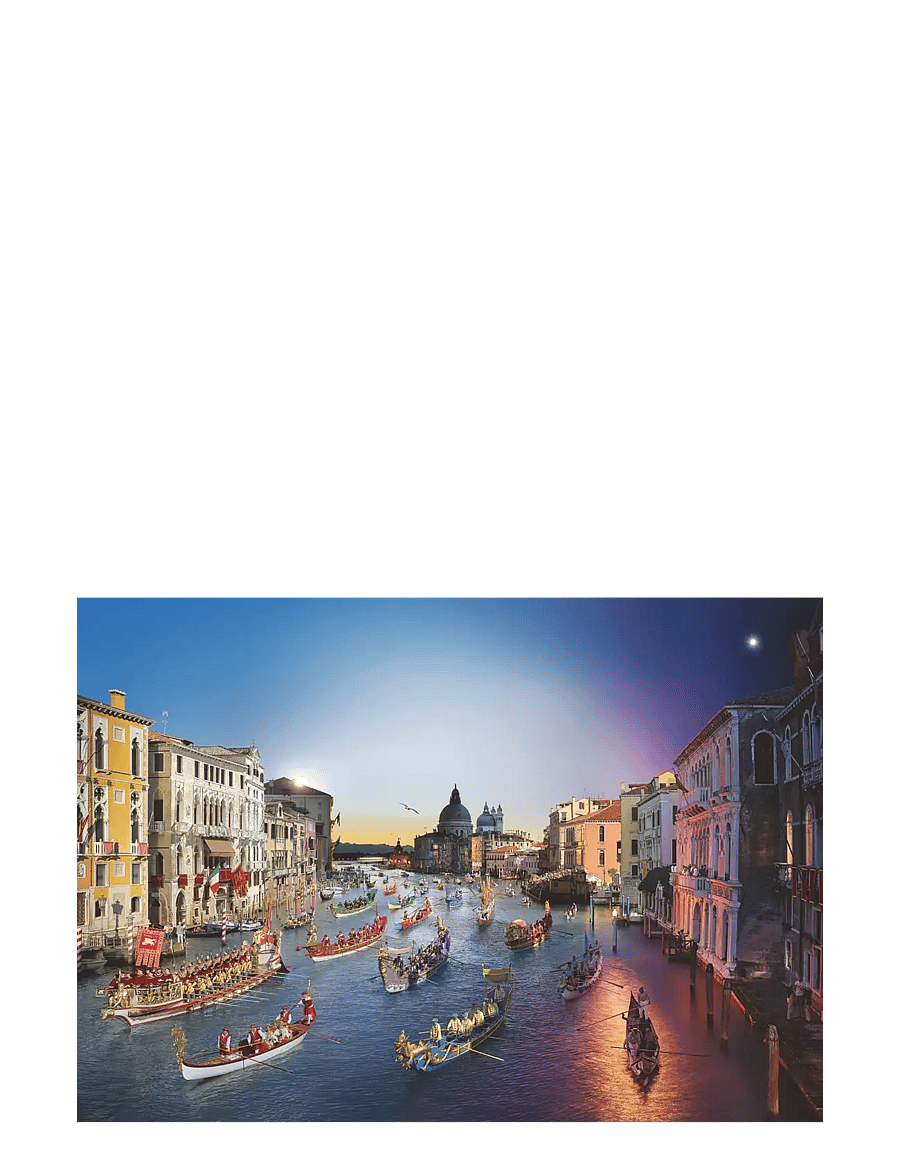 Ravensburger - Venice Day to Night 1000p - klassísk púsl - multi coloured - 1