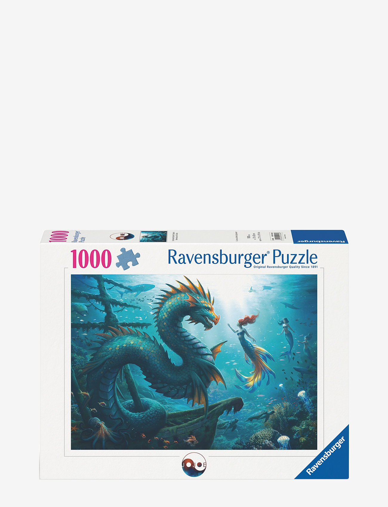 Ravensburger - Enchanted Depths Dragon Mermaid 1000p - classic puzzles - multi coloured - 1