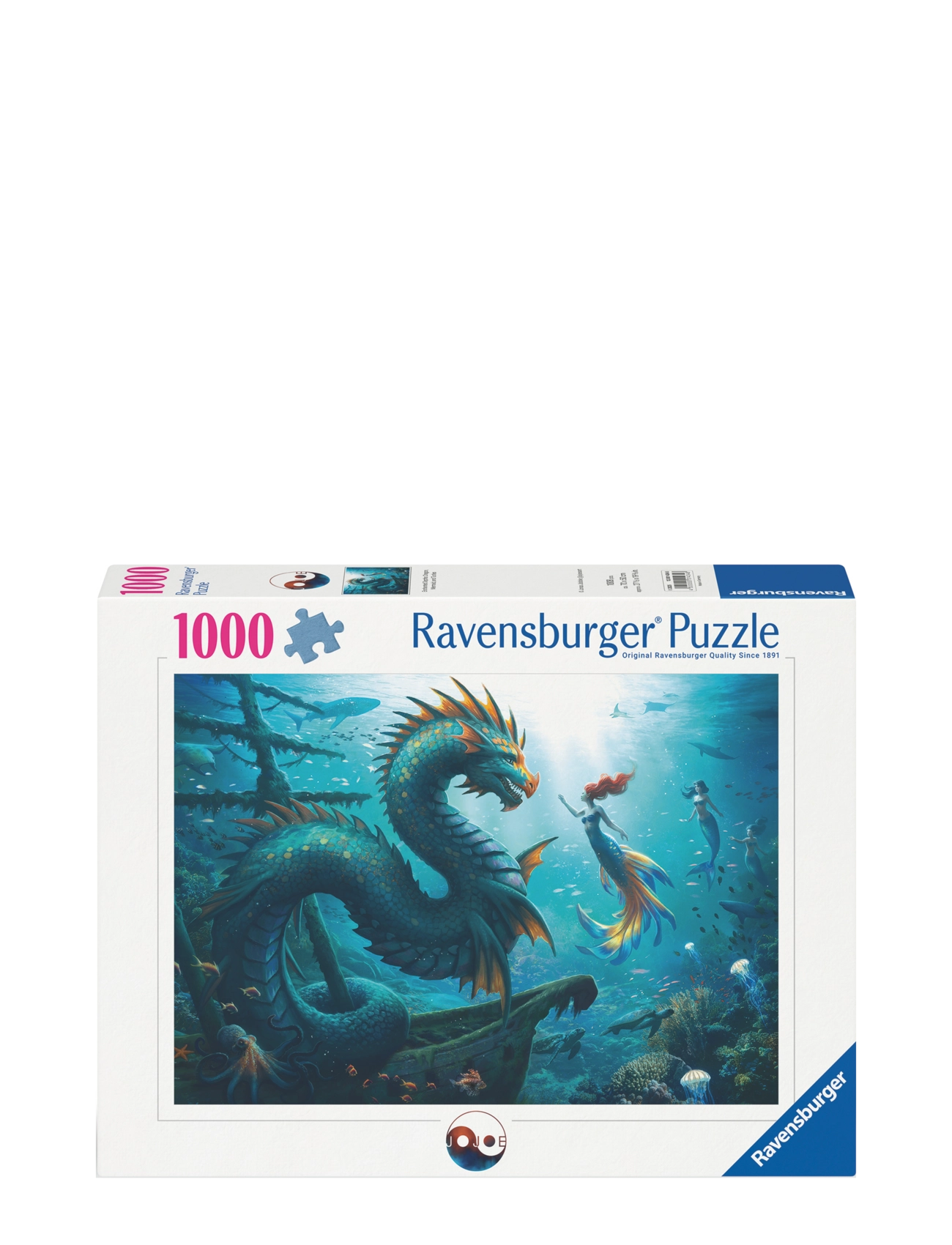 Ravensburger Enchanted Depths Dragon Mermaid 1000p - App deal - MULTI COLOURED / multi