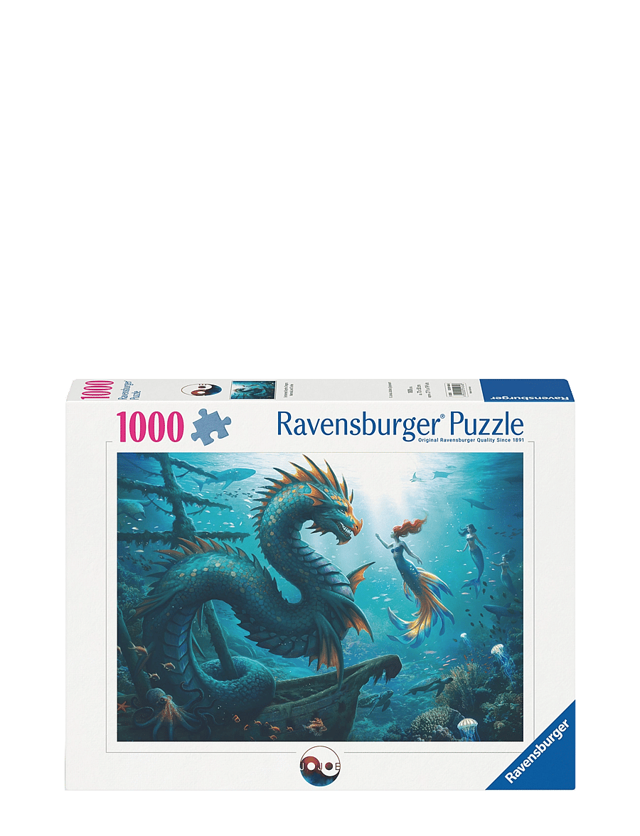 Ravensburger - Enchanted Depths Dragon Mermaid 1000p - klassísk púsl - multi coloured - 1