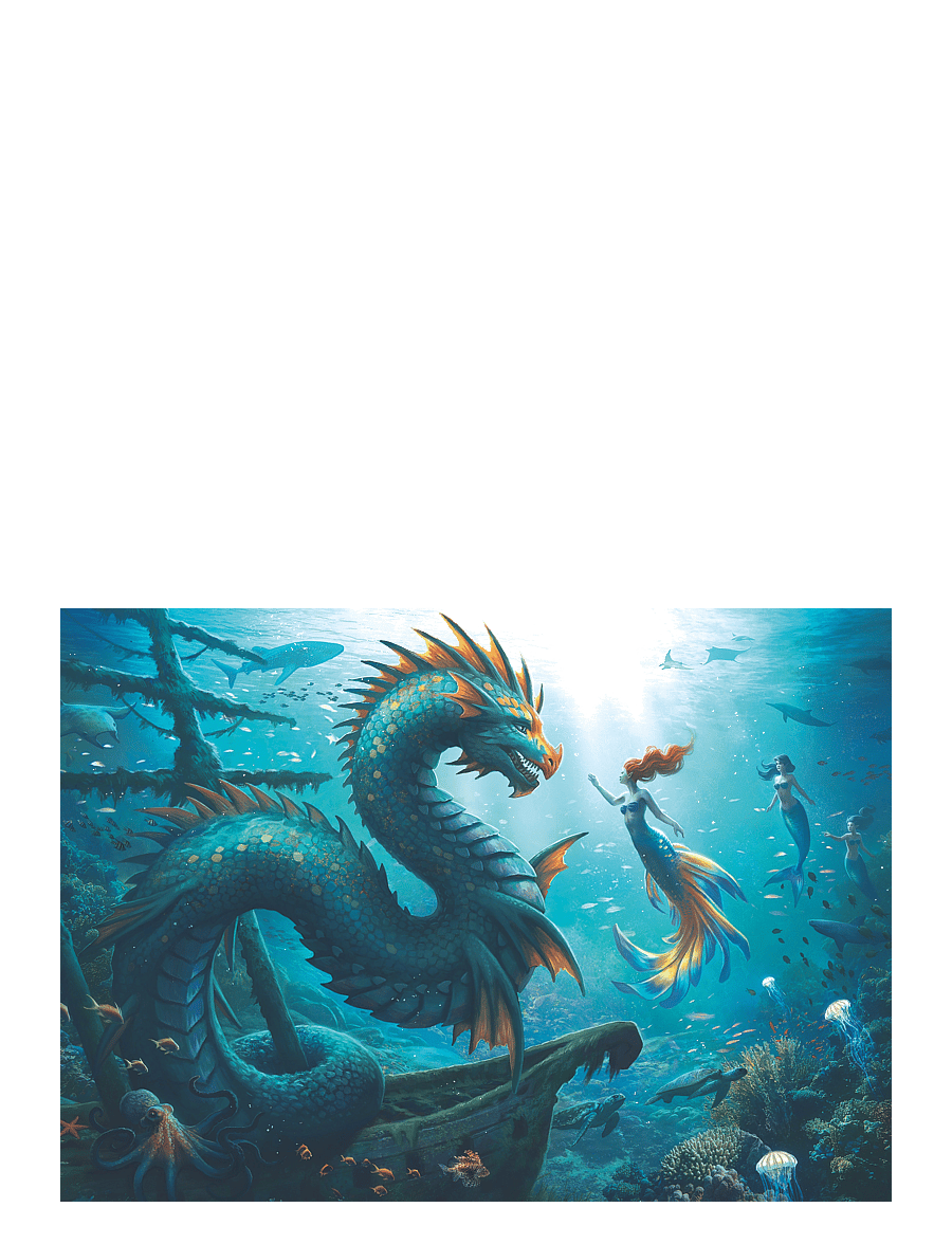 Ravensburger - Enchanted Depths Dragon Mermaid 1000p - klassísk púsl - multi coloured - 2