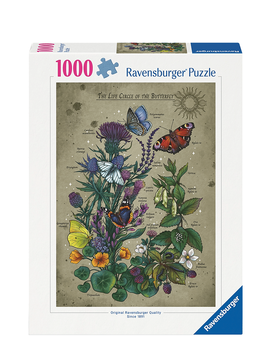 Ravensburger - Lifecircle Butterfly 1000p - klassísk púsl - multi coloured - 1