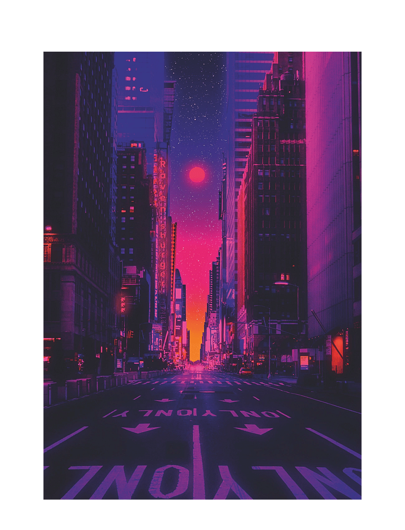 Ravensburger - New York In Neon 1000p - klassísk púsl - multi coloured - 2